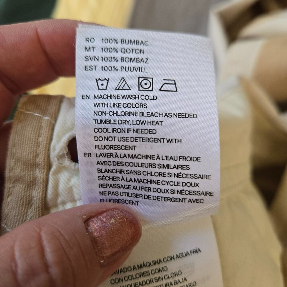 Brixton Costa Striped Overalls Femme Medium Sand/Natural 100% Cotton Artsy - Picture 15 of 15
